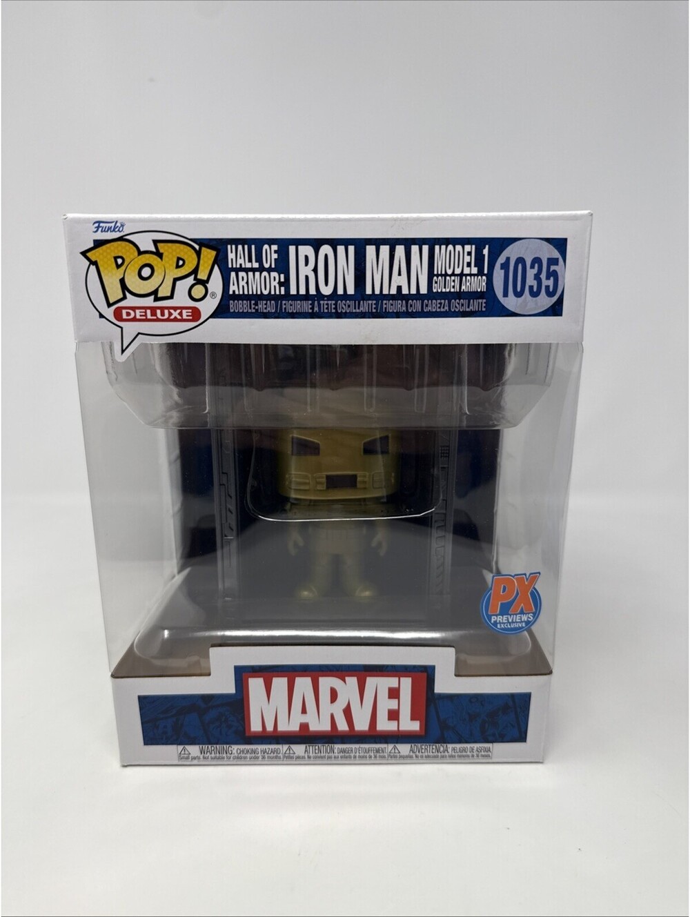 Funko Pop! Marvel Hall of Armor Iron Man Model 1 Deluxe Vinyl Figure 1035 PX